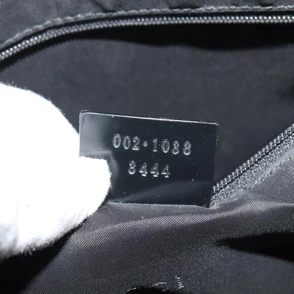 GUCCI Shoulder Bag Enamel Black Silver 002 1038 Auth ti3139 - Picture 11 of 16